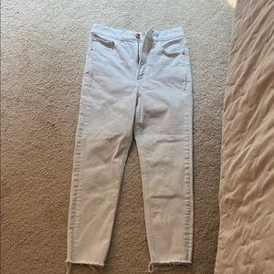 Express Women's white Ankle Jeans